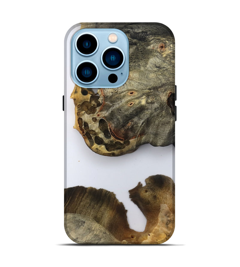 iPhone 14 Pro Wood Live Edge Phone Case - Symone (Clear, 796768)