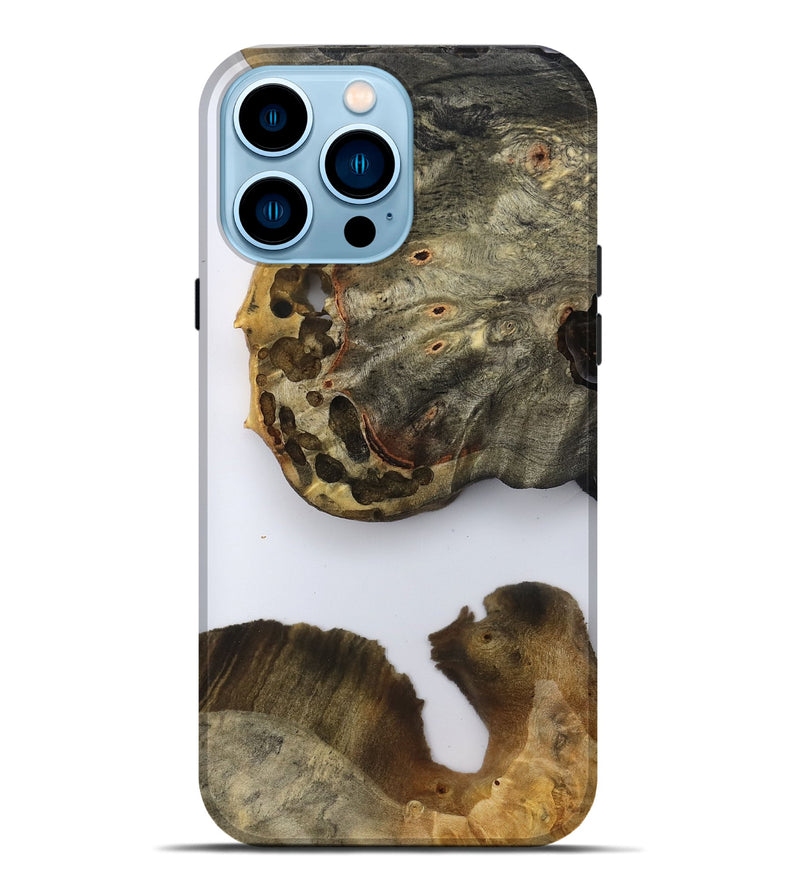 iPhone 14 Pro Max Wood Live Edge Phone Case - Symone (Clear, 796768)