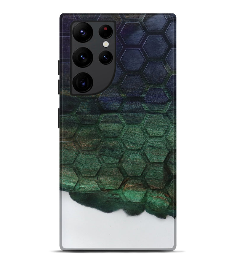 Galaxy S22 Ultra Wood Live Edge Phone Case - Zoie (Clear, 796775)