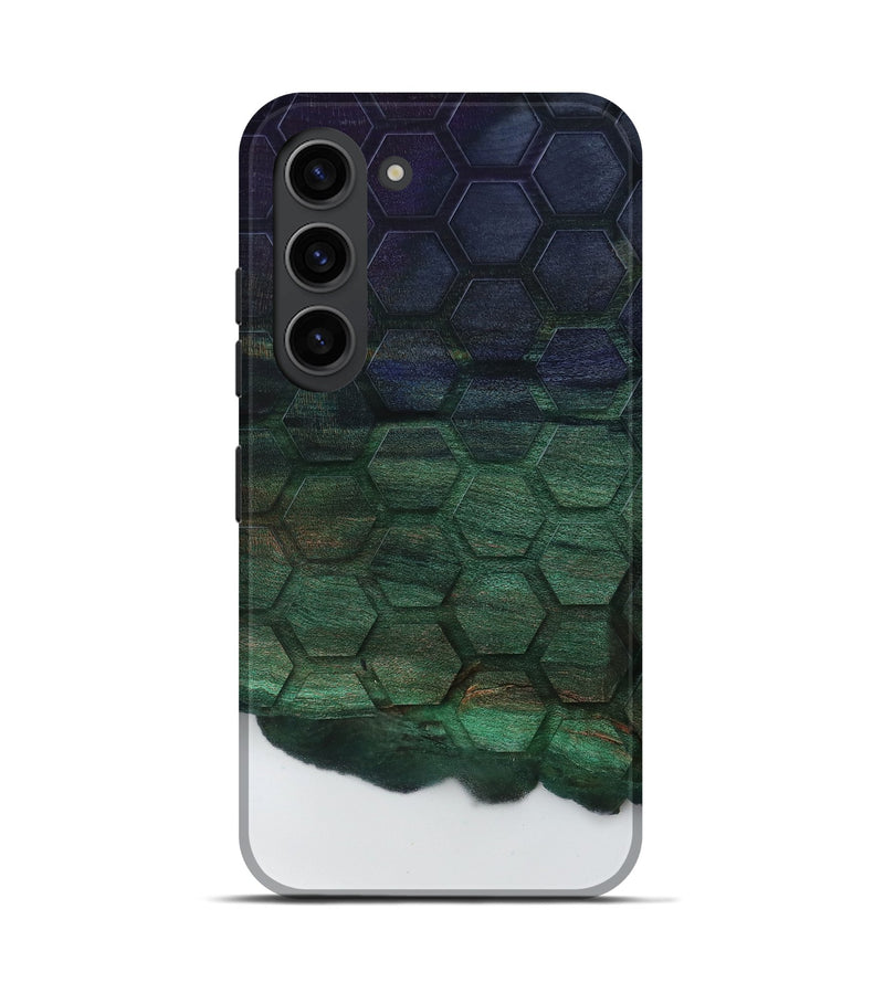 Galaxy S23 Wood Live Edge Phone Case - Zoie (Clear, 796775)