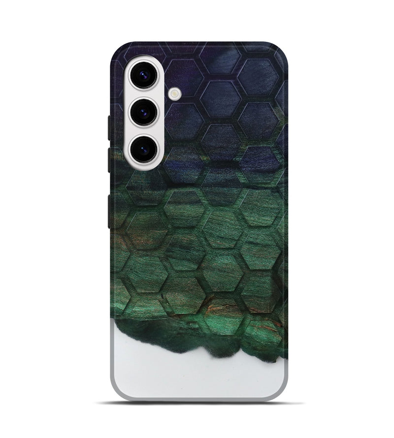 Galaxy S25 Wood Live Edge Phone Case - Zoie (Clear, 796775)