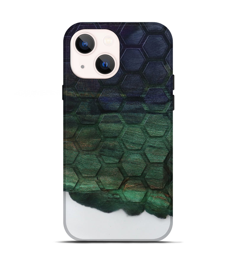 iPhone 13 Wood Live Edge Phone Case - Zoie (Clear, 796775)