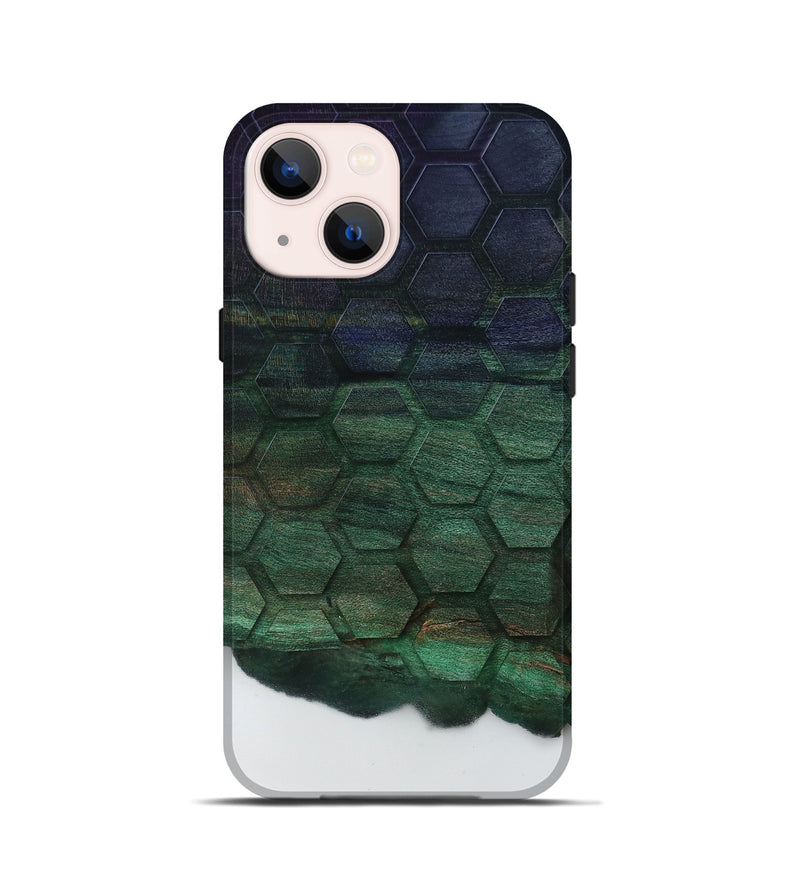 iPhone 13 mini Wood Live Edge Phone Case - Zoie (Clear, 796775)