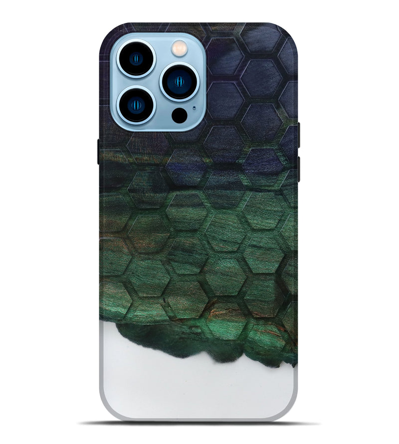 iPhone 14 Pro Max Wood Live Edge Phone Case - Zoie (Clear, 796775)