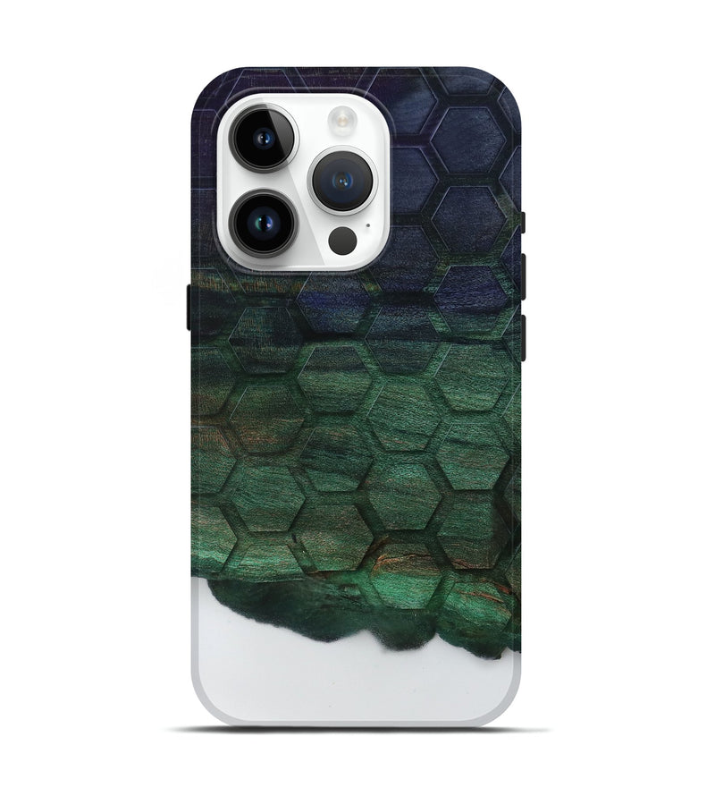 iPhone 15 Pro Wood Live Edge Phone Case - Zoie (Clear, 796775)