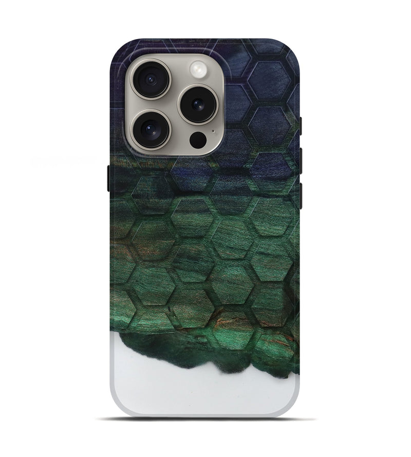 iPhone 16 Pro Wood Live Edge Phone Case - Zoie (Clear, 796775)