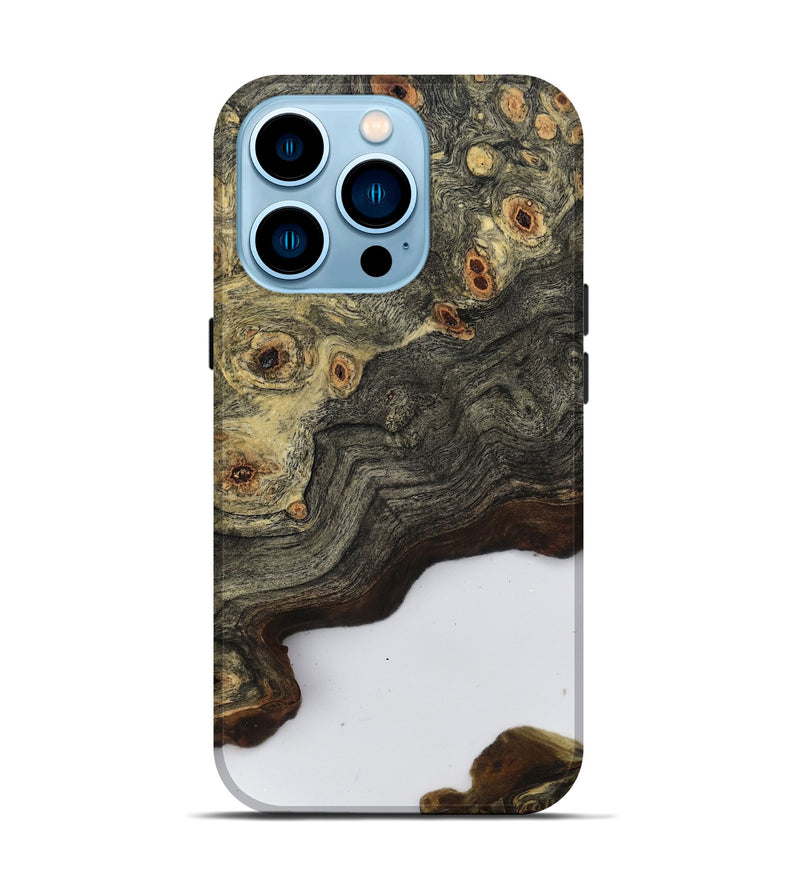 iPhone 14 Pro Wood Live Edge Phone Case - Bella (Clear, 796779)