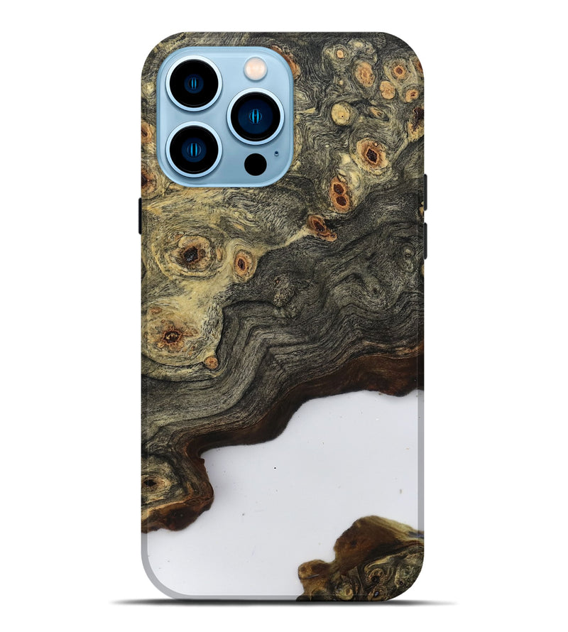 iPhone 14 Pro Max Wood Live Edge Phone Case - Bella (Clear, 796779)