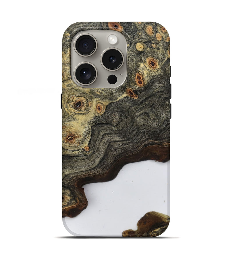 iPhone 16 Pro Wood Live Edge Phone Case - Bella (Clear, 796779)