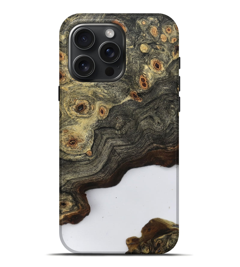 iPhone 16 Pro Max Wood Live Edge Phone Case - Bella (Clear, 796779)