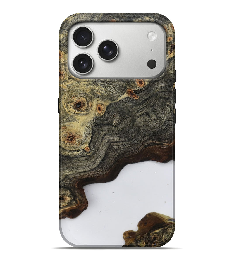 iPhone 17 Pro Max Wood Live Edge Phone Case - Bella (Clear, 796779)