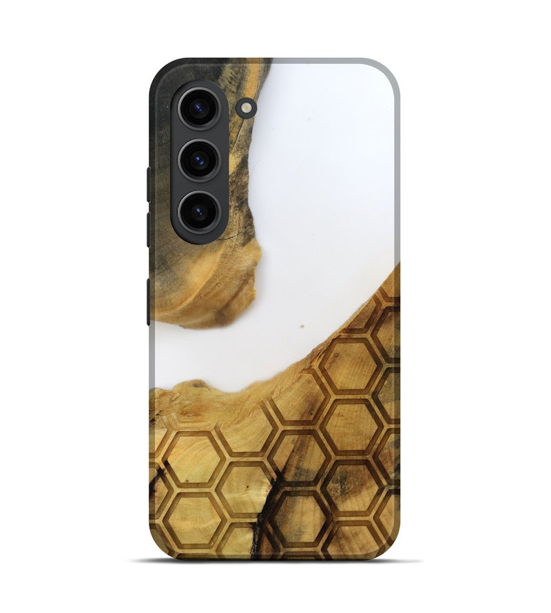 Galaxy S23 Wood Live Edge Phone Case - Mammie (Clear, 796788)