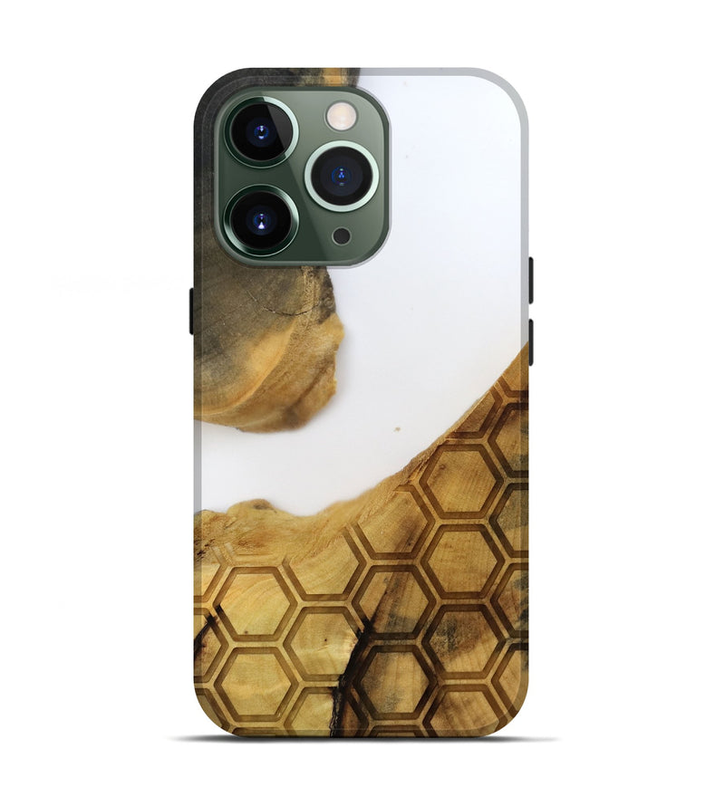 iPhone 13 Pro Wood Live Edge Phone Case - Mammie (Clear, 796788)