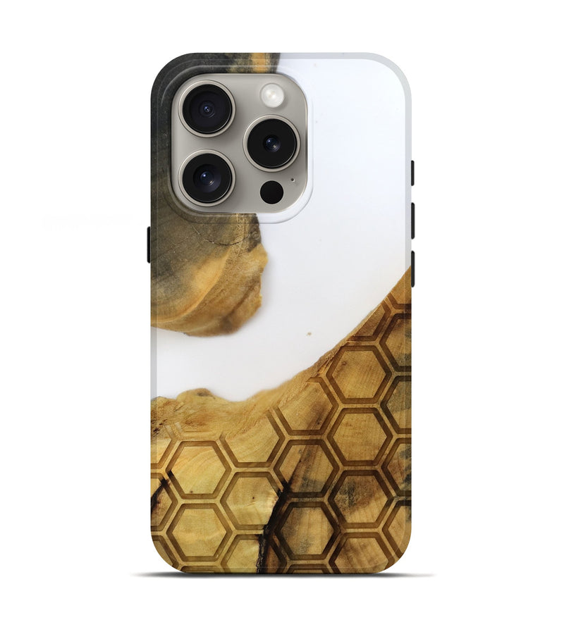 iPhone 16 Pro Wood Live Edge Phone Case - Mammie (Clear, 796788)