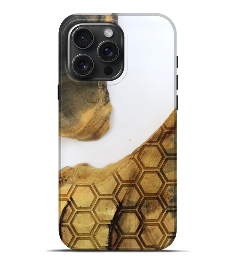 iPhone 16 Pro Max Wood Live Edge Phone Case - Mammie (Clear, 796788)