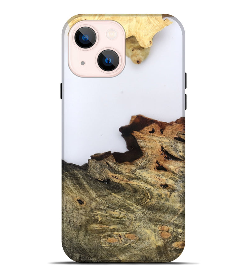 iPhone 14 Plus Wood Live Edge Phone Case - Dillan (Clear, 796802)