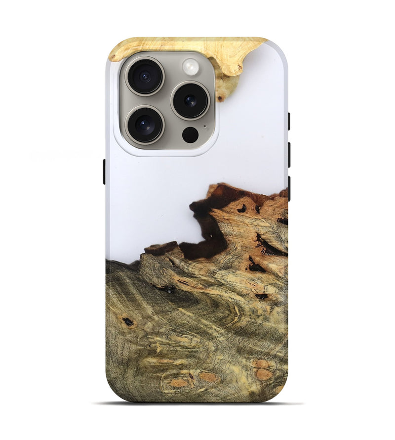 iPhone 16 Pro Wood Live Edge Phone Case - Dillan (Clear, 796802)