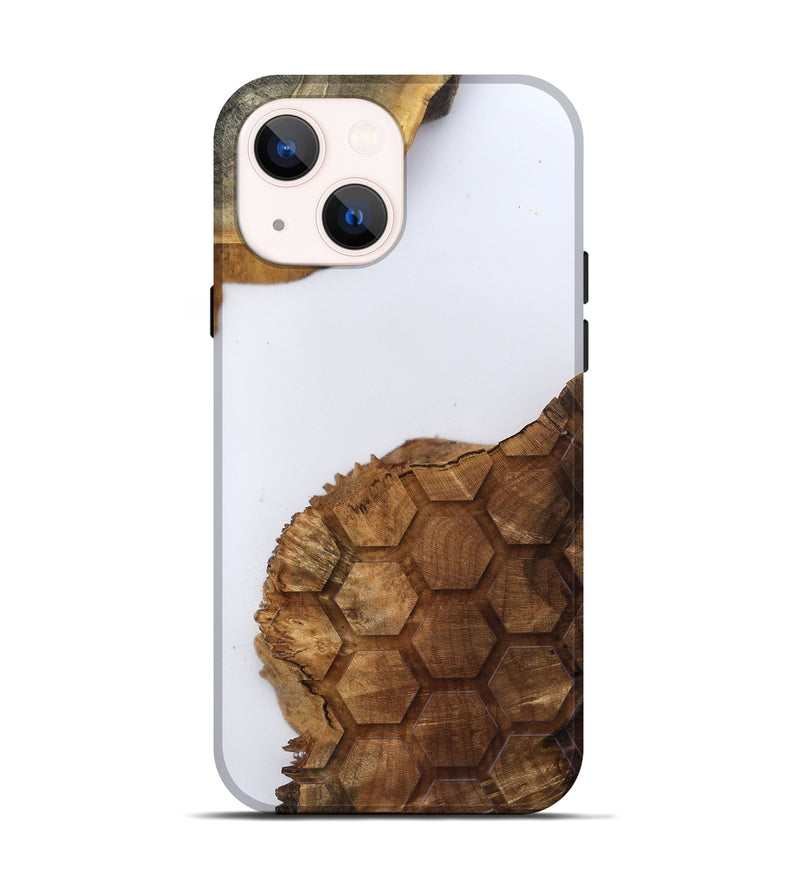 iPhone 14 Wood Live Edge Phone Case - Katia (Clear, 796806)