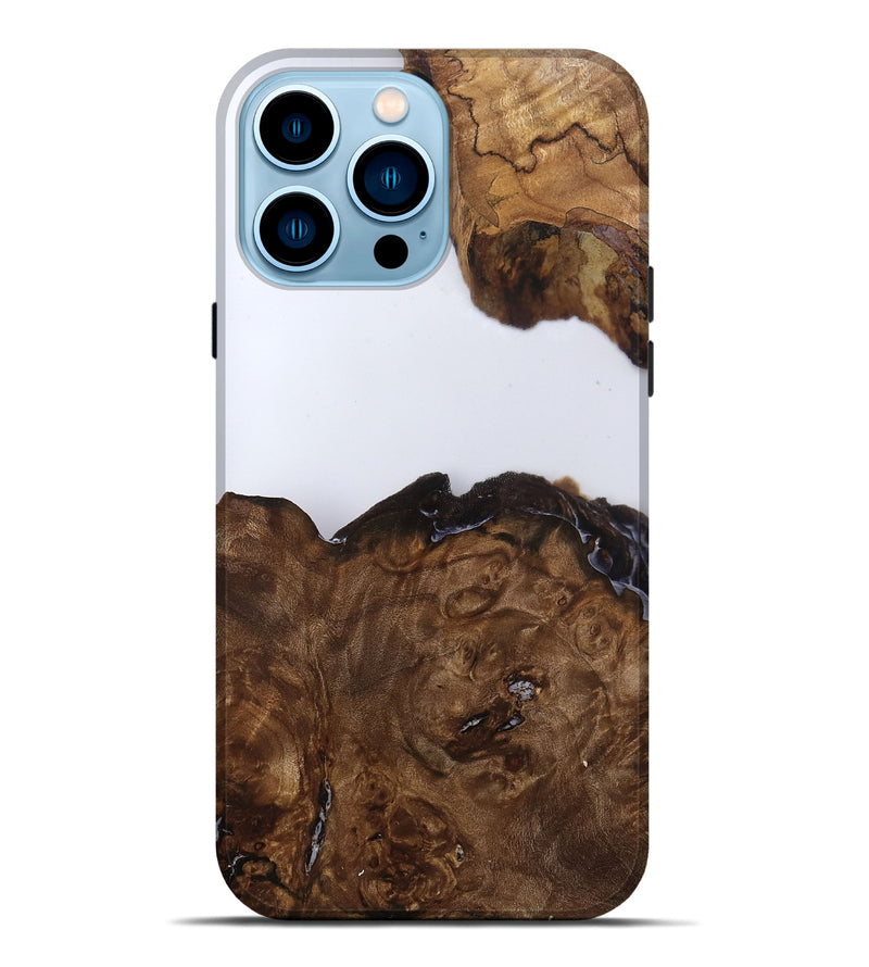 iPhone 14 Pro Max Wood Live Edge Phone Case - Janie (Clear, 796809)