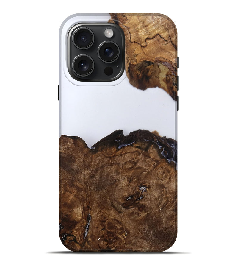 iPhone 16 Pro Max Wood Live Edge Phone Case - Janie (Clear, 796809)