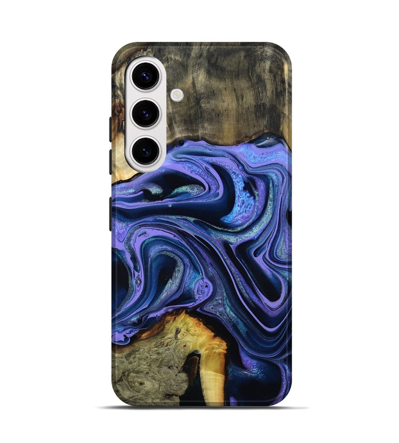 Galaxy S25 Wood Live Edge Phone Case - Lachlan (Purple, 796842)