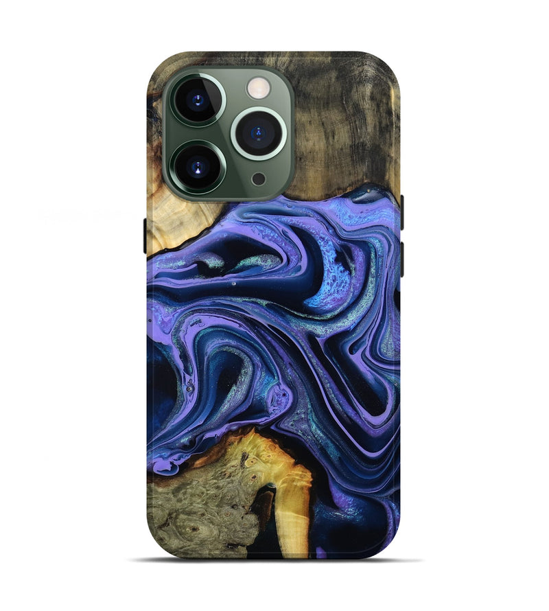iPhone 13 Pro Wood Live Edge Phone Case - Lachlan (Purple, 796842)