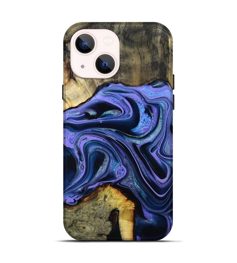 iPhone 14 Wood Live Edge Phone Case - Lachlan (Purple, 796842)
