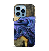 iPhone 14 Pro Wood Live Edge Phone Case - Lachlan (Purple, 796842)