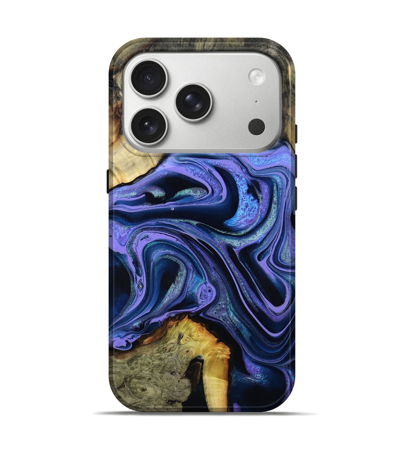 iPhone 17 Pro Wood Live Edge Phone Case - Lachlan (Purple, 796842)