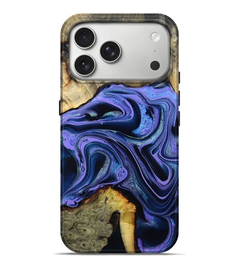 iPhone 17 Pro Max Wood Live Edge Phone Case - Lachlan (Purple, 796842)