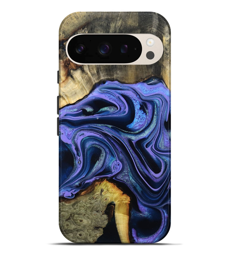 Pixel 10 Pro XL Wood Live Edge Phone Case - Lachlan (Purple, 796842)