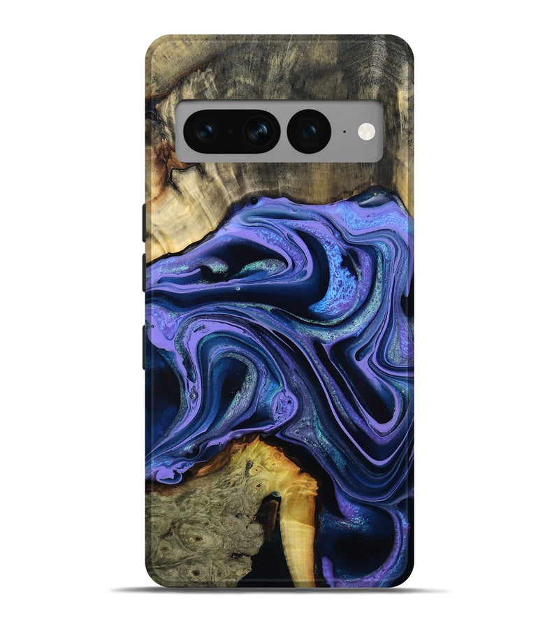 Pixel 7 Pro Wood Live Edge Phone Case - Lachlan (Purple, 796842)