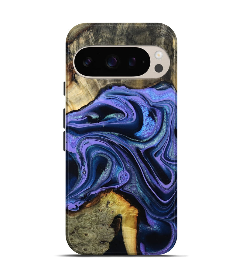 Pixel 9 Wood Live Edge Phone Case - Lachlan (Purple, 796842)
