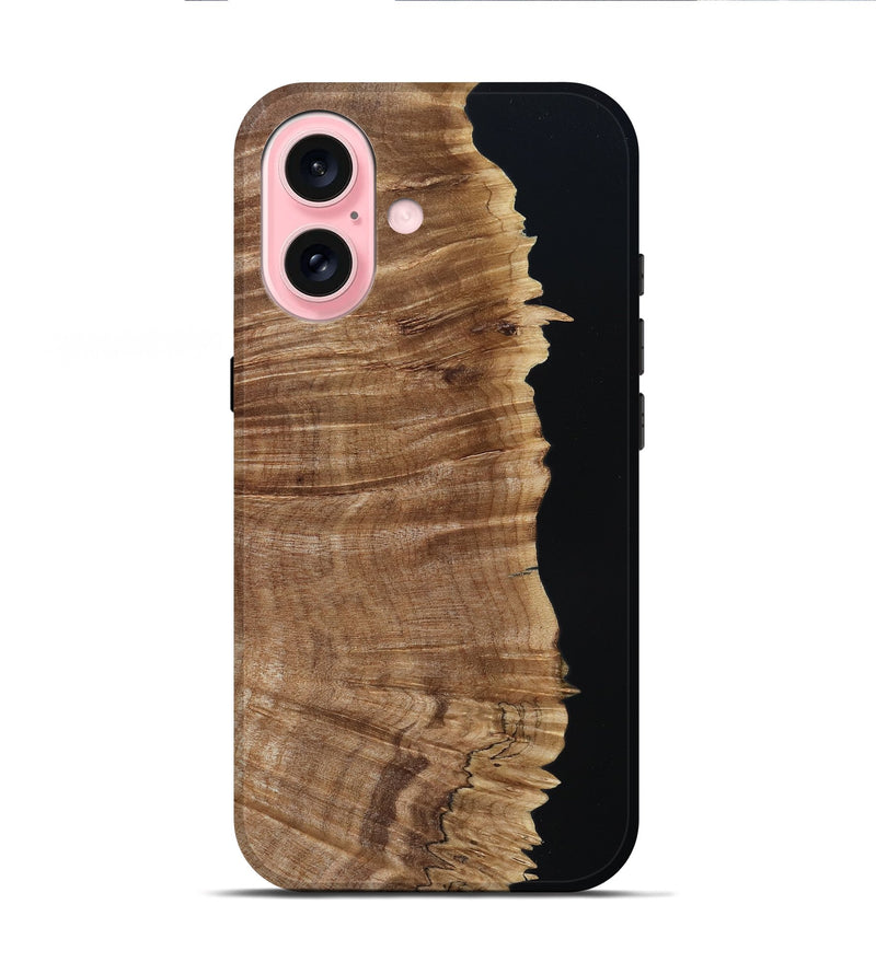 iPhone 16 Wood Live Edge Phone Case - Tamela (Wood Burl, 796852)