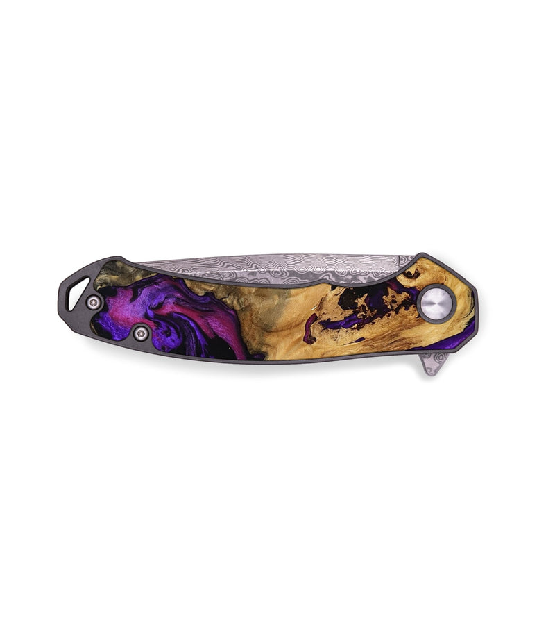 EDC Wood Pocket Knife - Rollin (Purple, 796938)