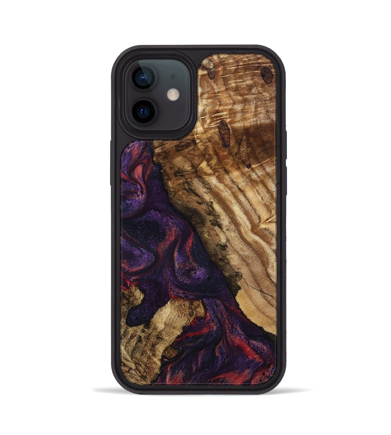 iPhone 12 Wood Phone Case - Darla (Purple, 796940)
