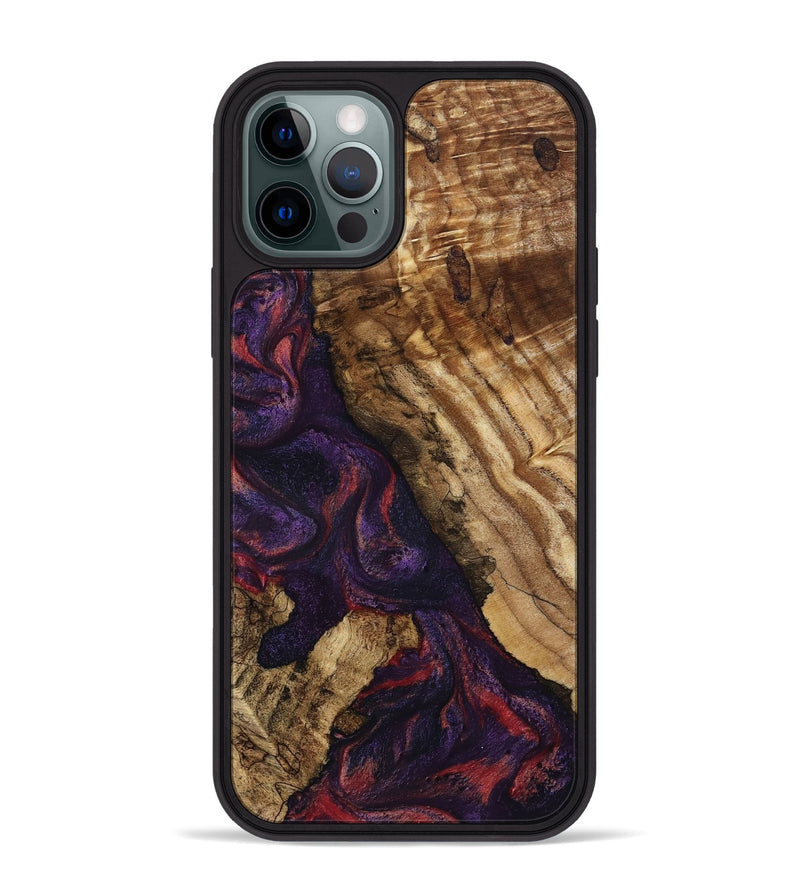 iPhone 12 Pro Max Wood Phone Case - Darla (Purple, 796940)