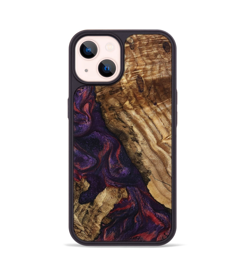 iPhone 14 Wood Phone Case - Darla (Purple, 796940)