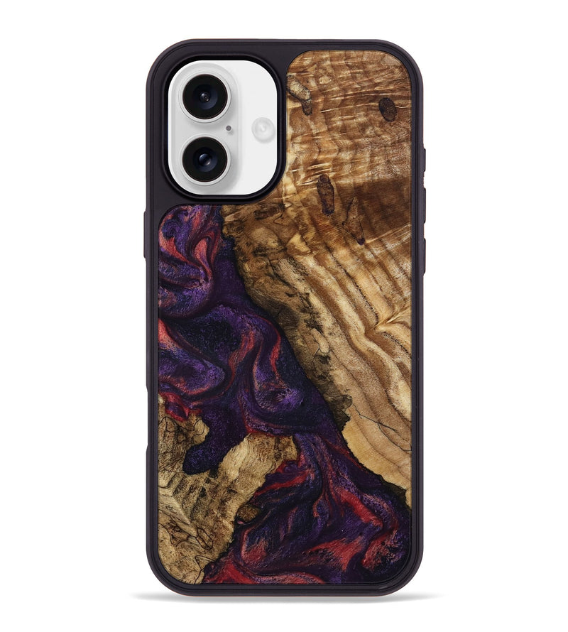 iPhone 16 Plus Wood Phone Case - Darla (Purple, 796940)