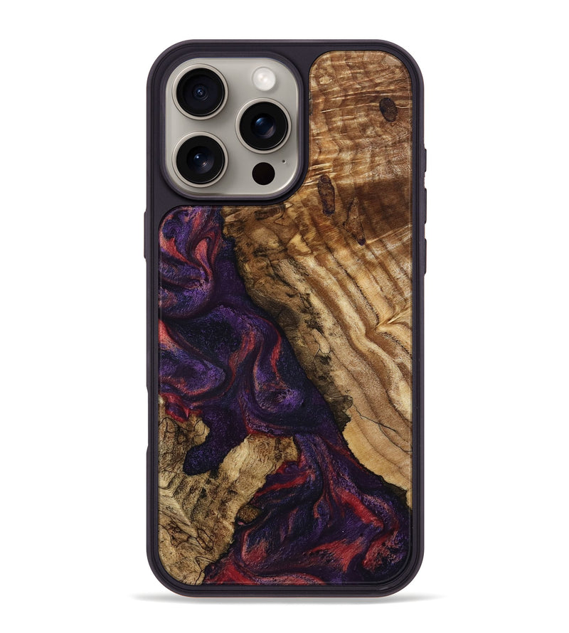 iPhone 16 Pro Max Wood Phone Case - Darla (Purple, 796940)