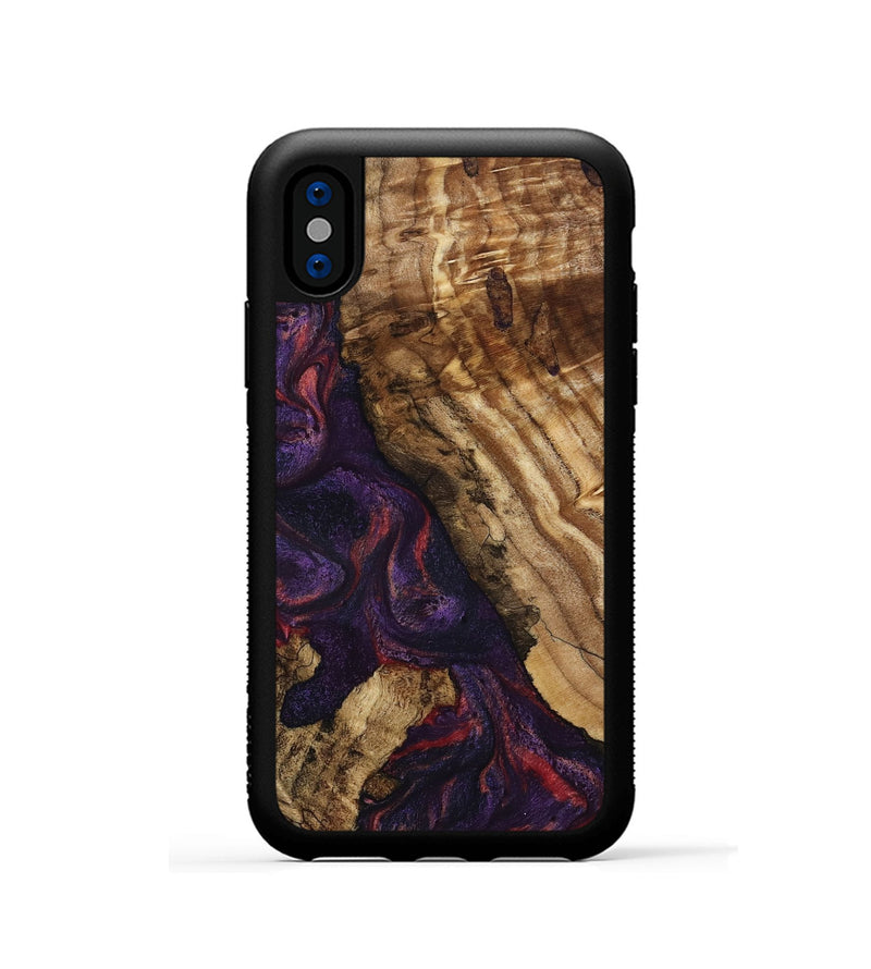 iPhone Xs Wood Phone Case - Darla (Purple, 796940)