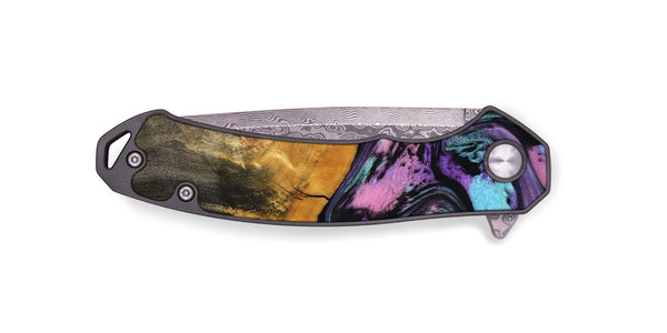 EDC Wood Pocket Knife - Clarice (Purple, 796941)