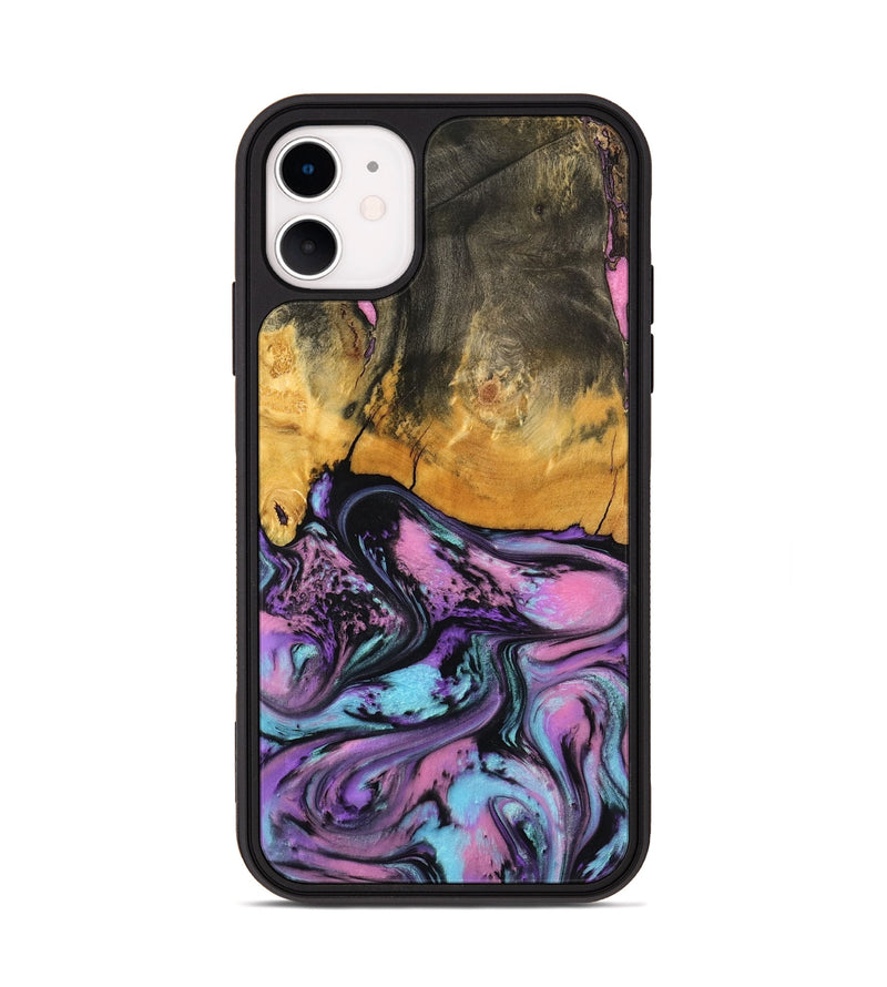 iPhone 11 Wood Phone Case - Clarice (Purple, 796941)