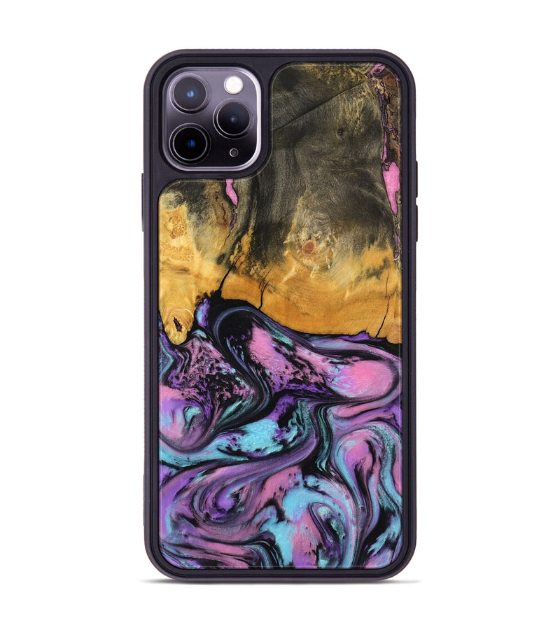 iPhone 11 Pro Max Wood Phone Case - Clarice (Purple, 796941)