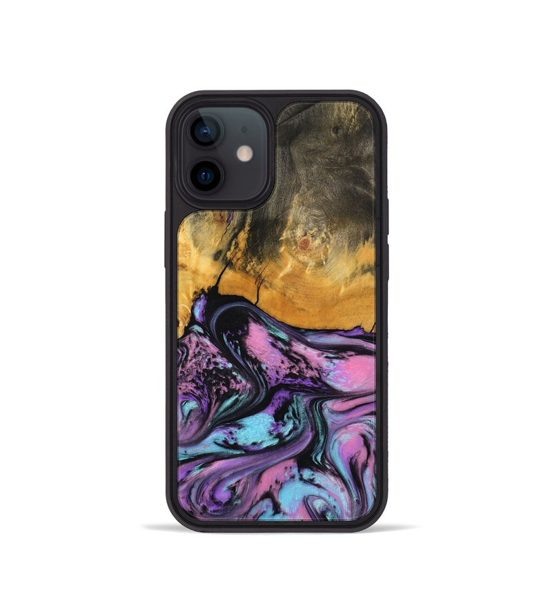 iPhone 12 mini Wood Phone Case - Clarice (Purple, 796941)