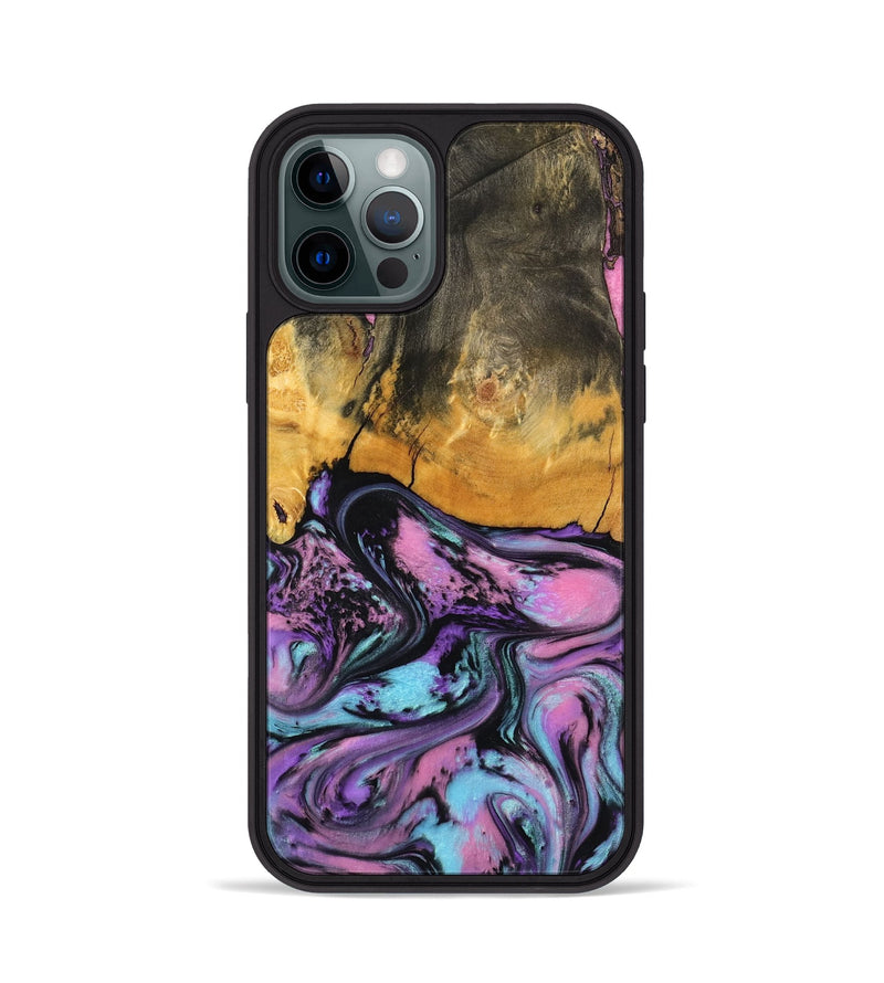 iPhone 12 Pro Wood Phone Case - Clarice (Purple, 796941)