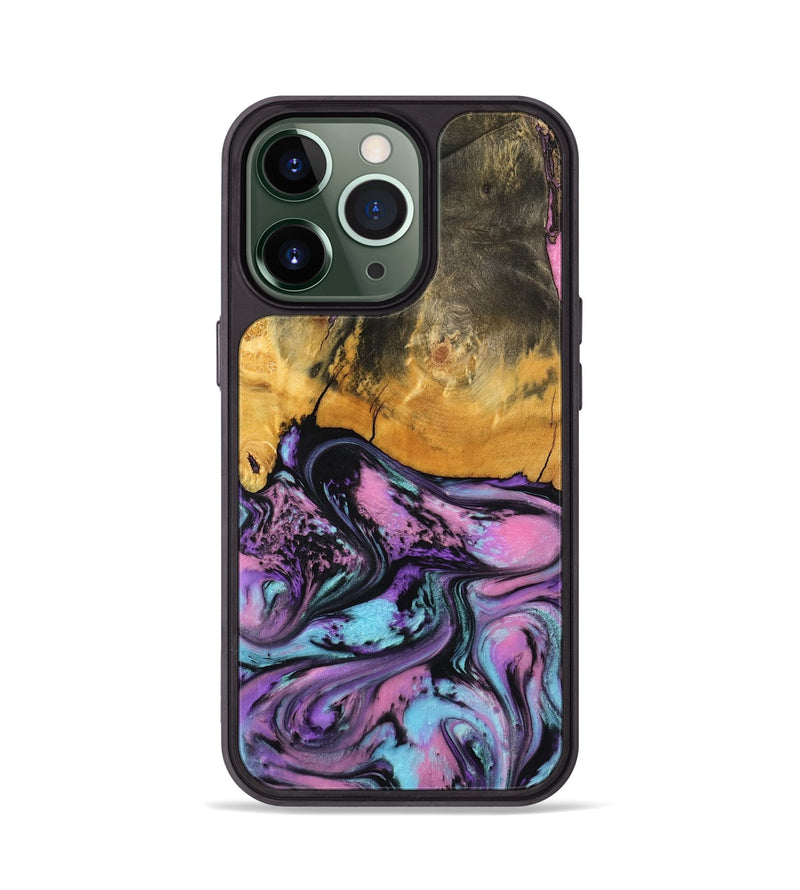 iPhone 13 Pro Wood Phone Case - Clarice (Purple, 796941)