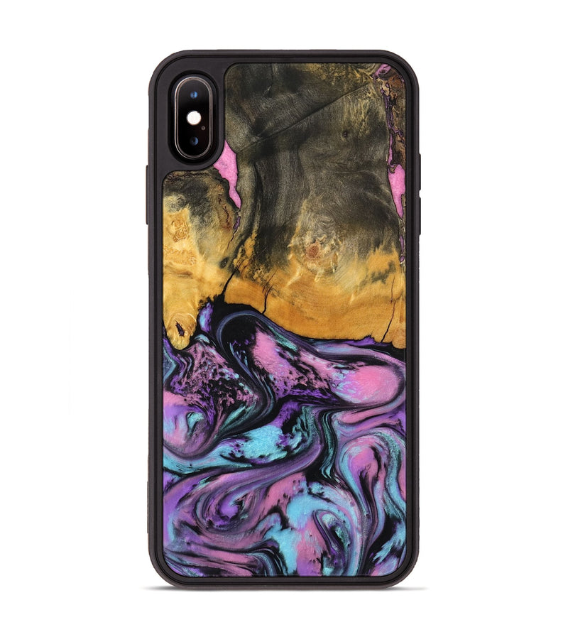iPhone Xs Max Wood Phone Case - Clarice (Purple, 796941)