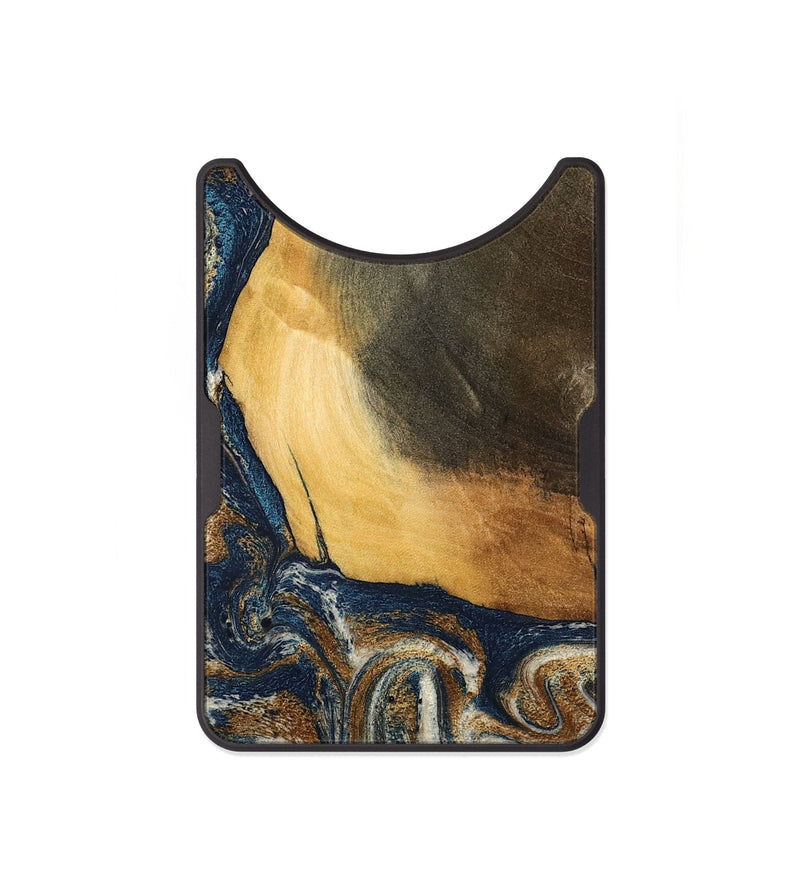 Alloy Wood Wallet - Kinley (Teal & Gold, 796957)