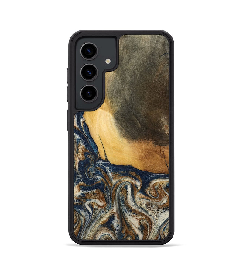 Galaxy S24 Wood Phone Case - Kinley (Teal & Gold, 796957)